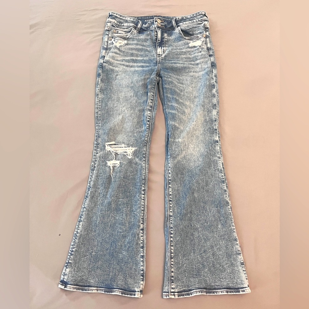 American Eagle women's high rise artist flare jeans - size 14